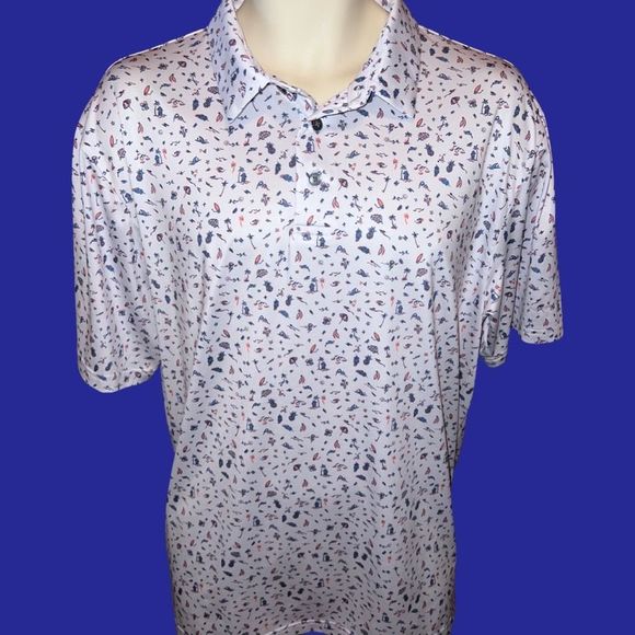 Women's Nicklaus Tropical White Stretch Golf Polo Size
Large - Picture 2 of 3